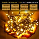 Bild 4 von Elegear Lichterkette Außen 10/25/50/100M Weihnachtsbeleuchtung Strom, Weihnachtsdeko, 100-flammig, LED-Lichtervorhang für 2M 3M Weihnachtsbaum