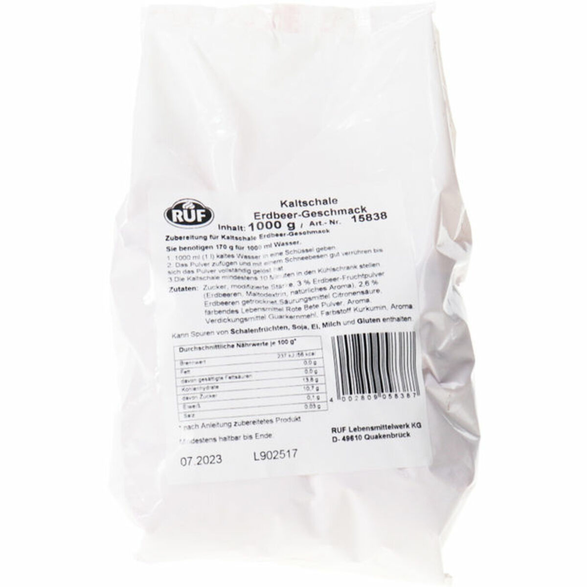 Bild 1 von Ruf Kaltschale Erdbeere (Großpackung)