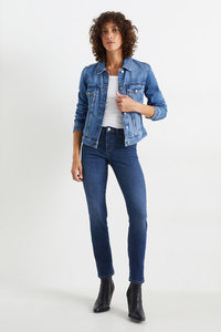 C&A Slim Jeans-Thermojeans-Mid Waist, Blau, Größe: 50