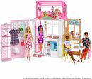 Bild 2 von Barbie Puppenhaus klappbar inkl. Puppe (blond) und Zubehör, zum Mitnehmen; klappbar