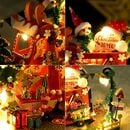 Bild 3 von flowgoer Dekoobjekt Kreatives DIY-Set für ein Miniatur-Puppenhaus mit Möbeln (1 St), Perfekte Weihnachtsdekoration und ein unterhaltsames Spielzeug