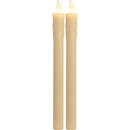Bild 1 von Star Trading 2er-Set LED Stab-Kerze Pressevon, LED-Kerze, Kerzenlicht warmweiß für Kerzenleuchter, batteriebetriebene Weihnachtsdeko aus Kunststoff in Champagner, Höhe: 25 cm