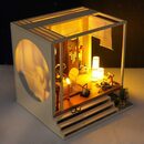 Bild 2 von flowgoer Dekoobjekt Handgefertigtes DIY-Puppenhaus-Set mit LED-Licht (1 St), Kreativitätsspielzeug, DIY-Miniaturhäuser