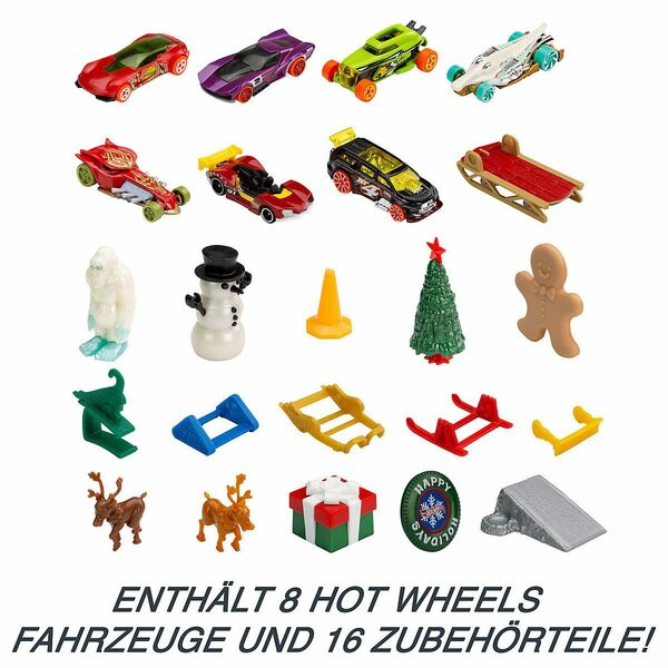 Bild 2 von Mattel® Adventskalender Hot Wheels Kinder-Adventskalender 2022 inkl. 8