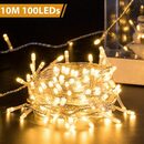 Bild 1 von Elegear LED-Lichterkette Lichtervorhang Außen Strombetrieb, IP44, Timer/Memory-Funktion, 8Modi, Warmweiß LED lichtervorhang Für Weihnachtsdeko