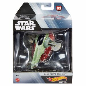 Hot Wheels Spielzeug-Flugzeug Star Wars: Starships Select - Boba Fett's Starship