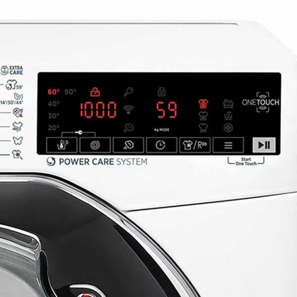 Bild 4 von Hoover Waschmaschine weiss H3WS610TAMCE/1-S, 10 kg, 1600 U/min, Mengenautomatik, Startzeitvorwahl (bis zu 24 Std), NFC-Technologie