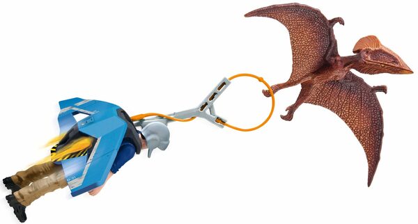 Bild 1 von Schleich® Spielfigur DINOSAURS, Jetpack Verfolgung (41467), mit besonderem Flugsaurier