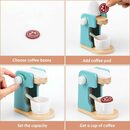 Bild 4 von Hikeren Lernspielzeug Holz Kaffeemaschine & Pop-up Toaster, Bunte Sets, 17-teiliges Set