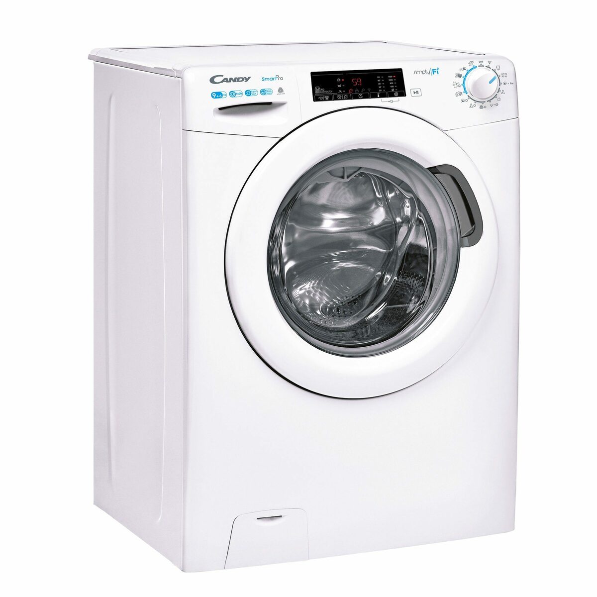 Bild 3 von Candy Waschtrockner SmartPro Design CSOW 4965TWE/1-S, 9,00 kg, 6 kg, 1400 U/min, Wi-Fi + Bluetooth, Dampffunktion, Mix Power System, 16 Programme