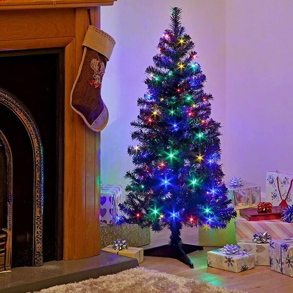 Bild 4 von Rosnek LED-Lichterkette 5-10M 50-100 LEDs Vorhang LED Lichterkette Weihnachtsbaum Light, Wasserdicht, 8 Modi,mit Fernbedienung