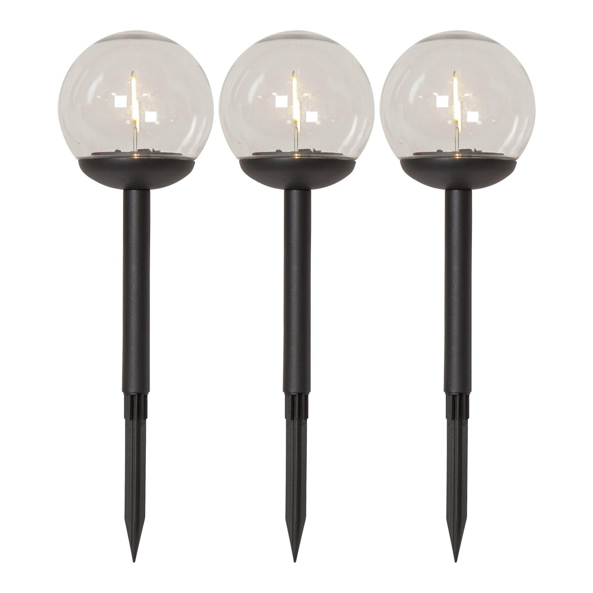 Bild 1 von Star Trading LED Stabkerze Flamme Stripe 2er-Set aus Wachs