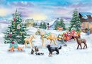Bild 4 von Playmobil® Adventskalender Spielzeug, Spielbausteine, Pferde: Schlittenfahrt (71345), Horses of Waterfall; teilweise aus recyceltem Material