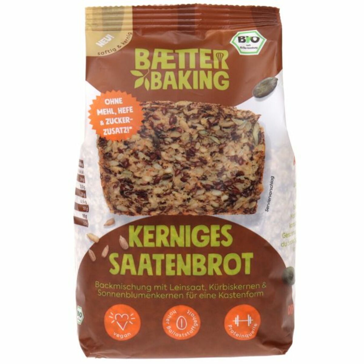 Bild 1 von Baetter Baking BIO Brotbackmischung Kerniges Saatenbrot