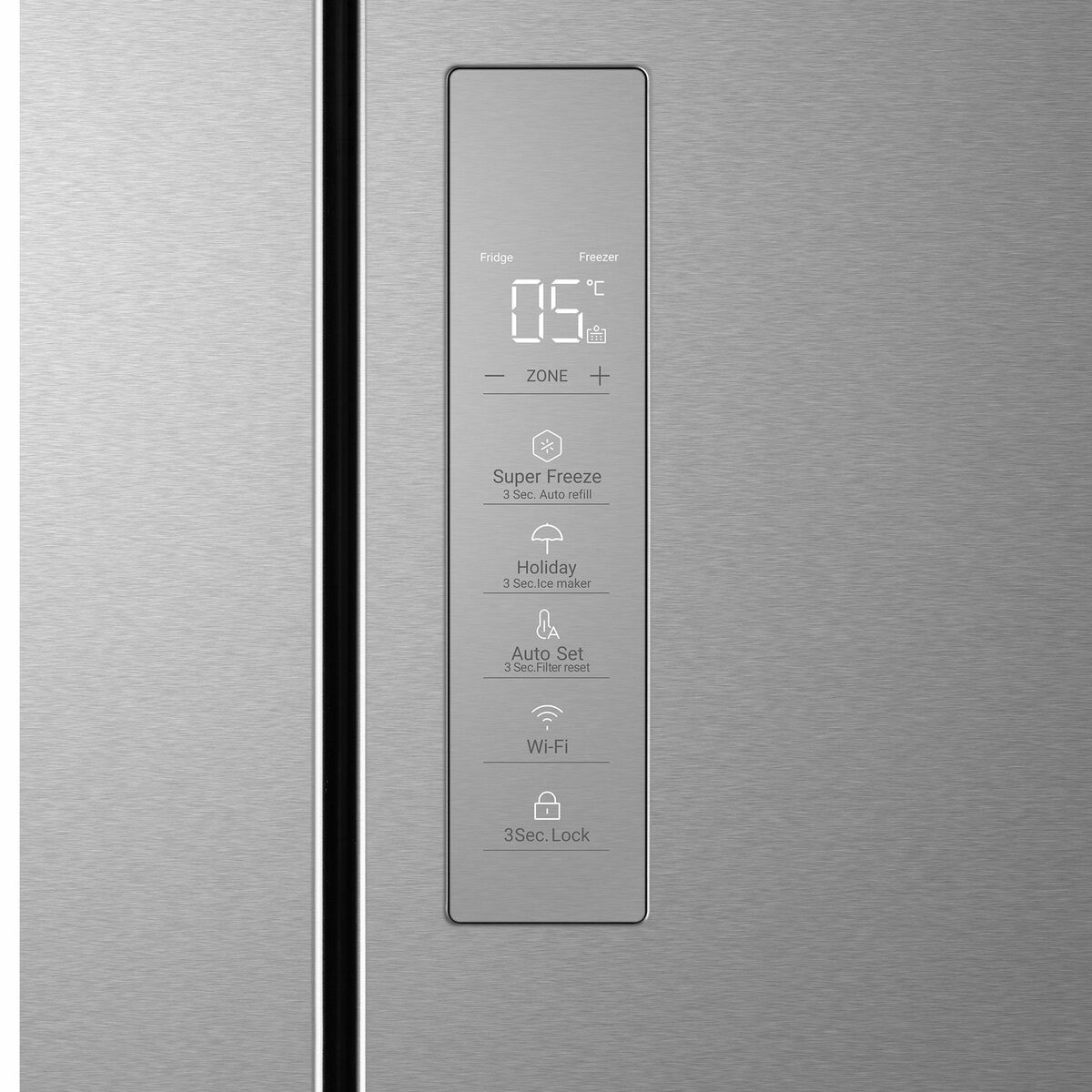 Bild 3 von Haier Kühl-/Gefrierkombination Edelstahlfront HCW7819EHMP, 190 cm hoch, 83 cm breit, Smart hOn App, Auto Refill Jug, Wasserspender, Pure Ice, NoFrost