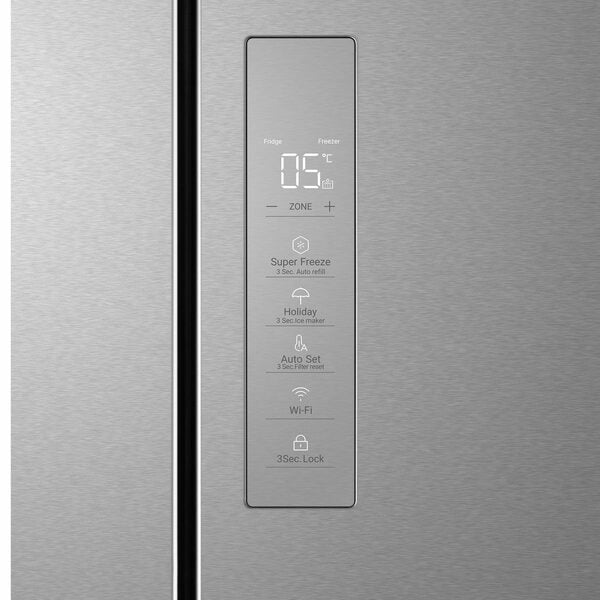 Bild 3 von Haier Kühl-/Gefrierkombination Edelstahlfront HCW7819EHMP, 190 cm hoch, 83 cm breit, Smart hOn App, Auto Refill Jug, Wasserspender, Pure Ice, NoFrost