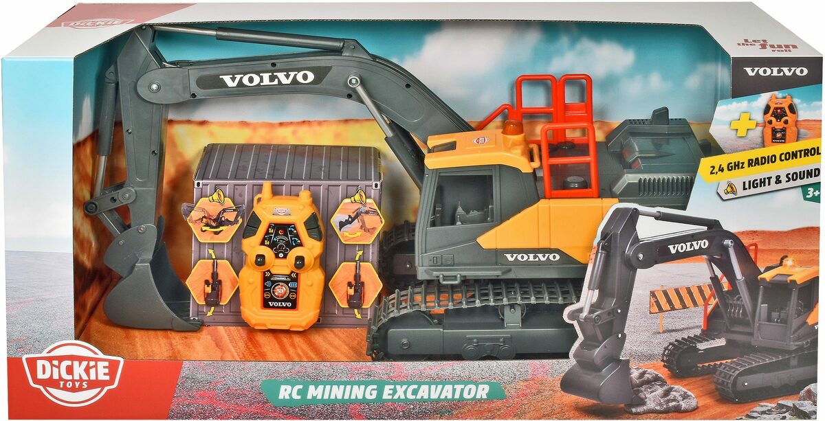 Bild 2 von Dickie Toys RC-Bagger Volvo Mining Excavator RC, mit Licht und Sound