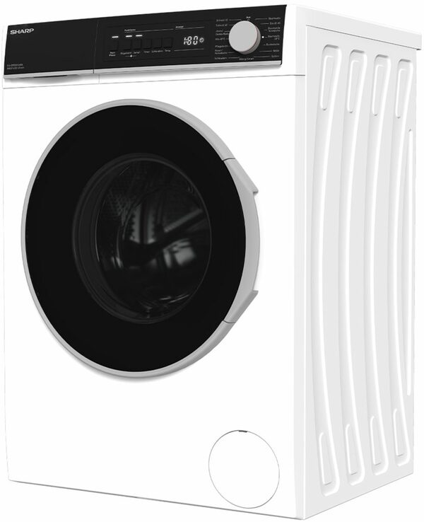 Bild 1 von Sharp Waschmaschine ES-BRO814WA-DE, 8,00 kg, 1400 U/min, Einfaches Bügeln