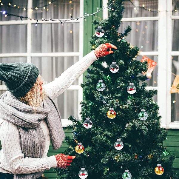 Bild 2 von Lollanda Christbaumschmuck 12 xChristbaumkugeln, weihnachtskugeln zum füllen