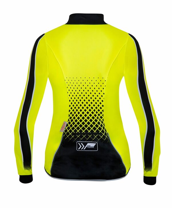 Bild 2 von prolog cycling wear Funktionsjacke Fahrradjacke Damen Softshell Übergang „Safety Jacket Zero Wind & Water“ leichte Radjacke elastisch, mit Reflexelementen