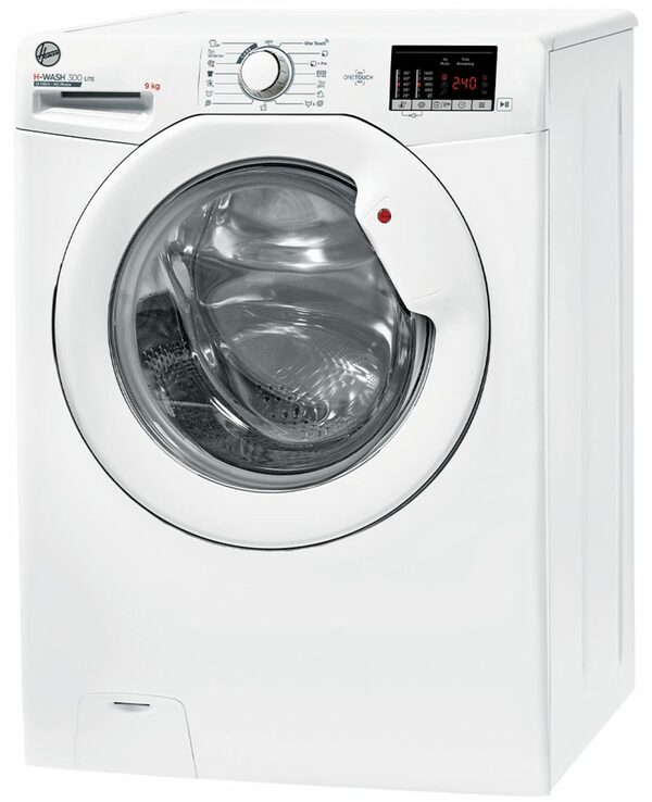 Bild 1 von Hoover Waschmaschine H3W 492DE-S, 9 kg, 1400 U/min, Extra Care-Programme, Mengenautomatik, 2D-Digitaldisplay, 16 Programme