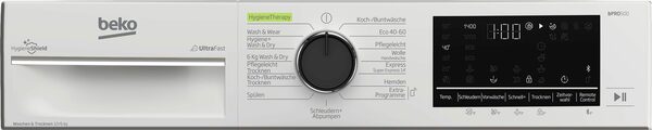 Bild 4 von BEKO Waschtrockner B3DFT510442W, 10 kg, 6 kg, 1400 U/min