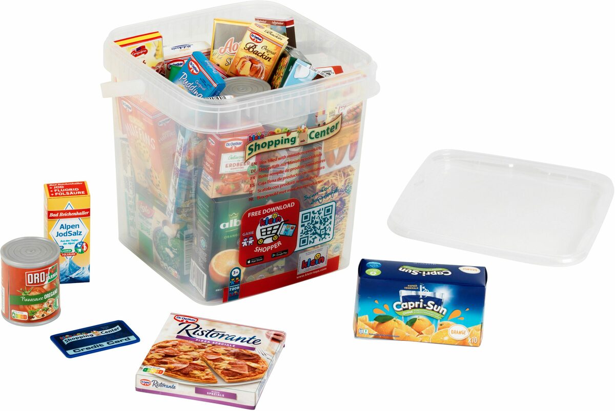 Bild 1 von Klein Kaufladensortiment Große Box mit Kaufladenzubehör