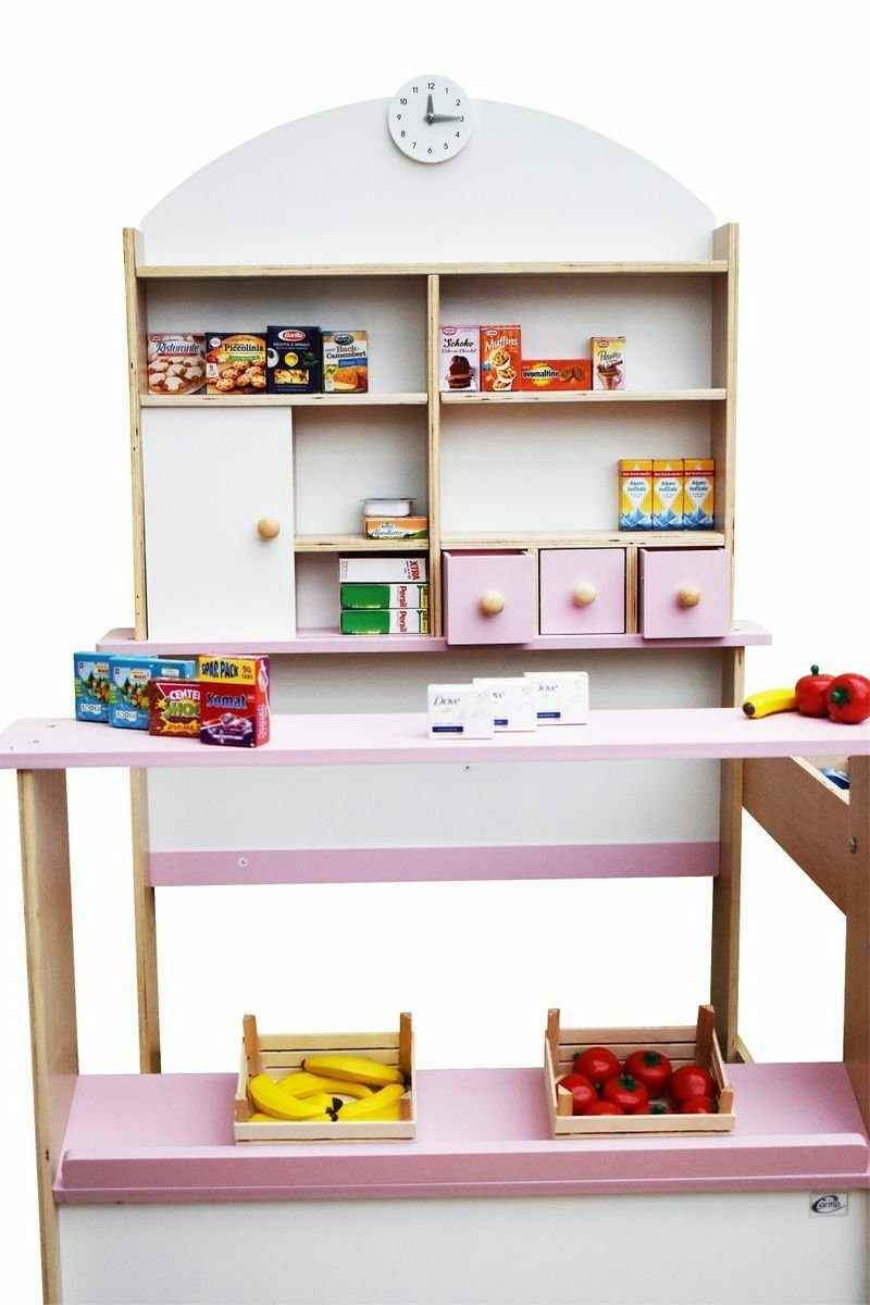 Bild 4 von Coemo Kaufladen, Lilly Verkaufsstand "Tante-Emma-Laden" Kaufmannsladen Holz