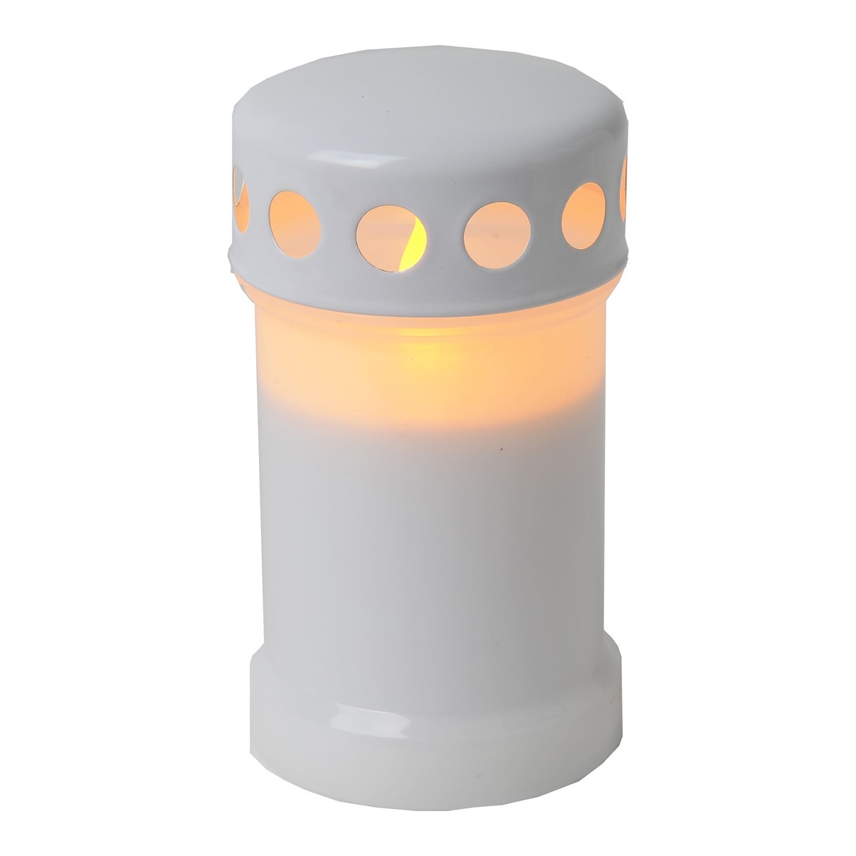 Bild 1 von Star Trading LED Grablicht   Grabkerzen LED mit Batterie   Grabkerze LED   Grablicht mit gelber LED  Grabkerzen weiß   LED Grabkerzen Outdoor   Grablampe Grablicht   LED Kerzen weiß   weiße Kerzen