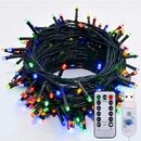 Bild 1 von Rosnek LED-Lichterkette 5-10M 50-100 LEDs Vorhang LED Lichterkette Weihnachtsbaum Light, Wasserdicht, 8 Modi,mit Fernbedienung