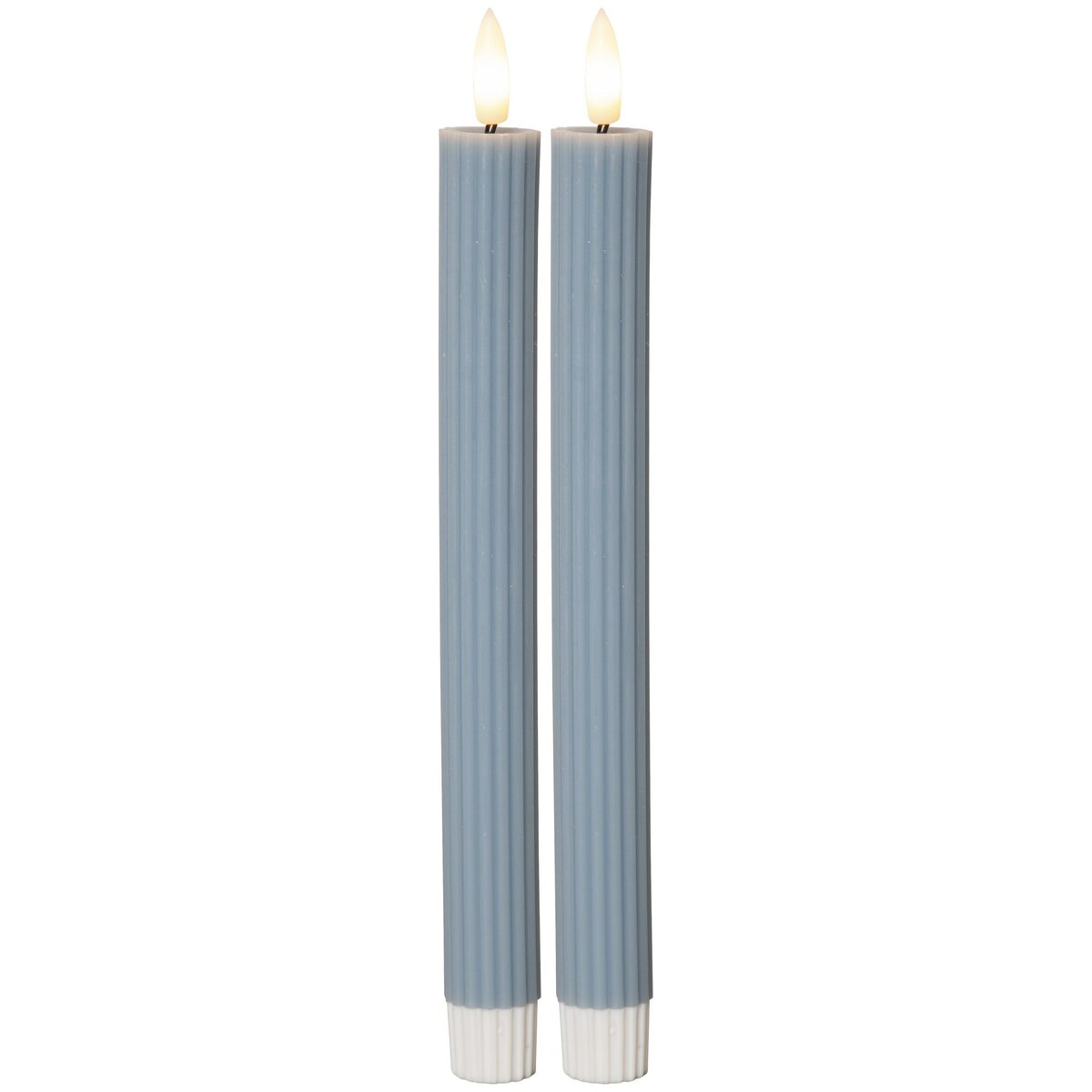Bild 1 von Star Trading LED Stabkerze Flamme Stripe 2er-Set aus Wachs