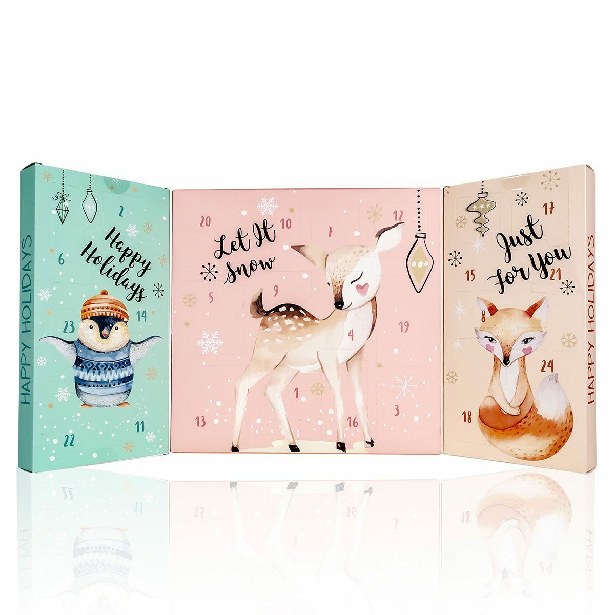 Bild 2 von ACCENTRA Adventskalender Beauty Adventskalender "Happy Holidays" für Frauen und Kinder, Kalender mit 24 Türchen zum Baden, Pflegen und verwöhnen