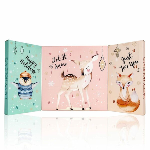 Bild 2 von ACCENTRA Adventskalender Beauty Adventskalender "Happy Holidays" für Frauen und Kinder, Kalender mit 24 Türchen zum Baden, Pflegen und verwöhnen