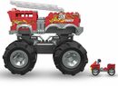 Bild 2 von MEGA Spielzeug-Auto Hot Wheels Feuerwehr-Auto Monster Truck, (284-tlg), mit 2 Figuren