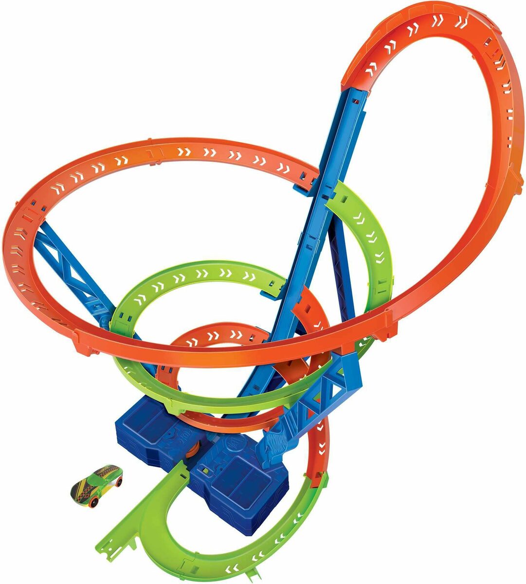Bild 1 von Hot Wheels Autorennbahn Crash Spirale Trackset, inklusive 1 Spielzeugauto
