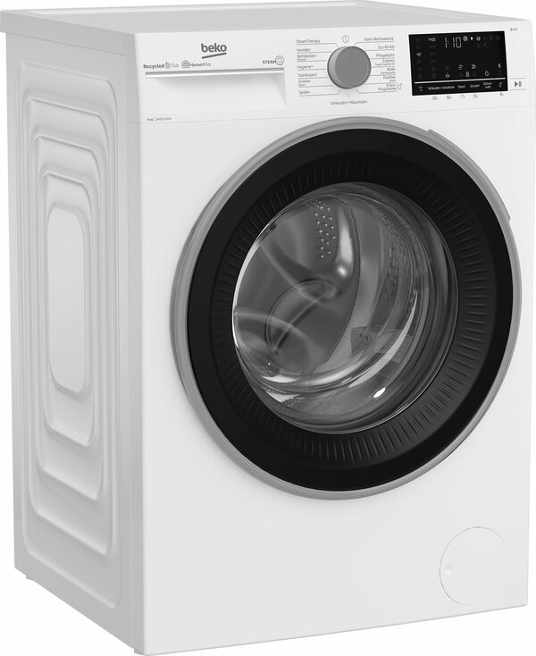 Bild 1 von BEKO Waschmaschine b300 B3WFU59415W2, 9 kg, 1400 U/min, SteamCure - 99% allergenfrei