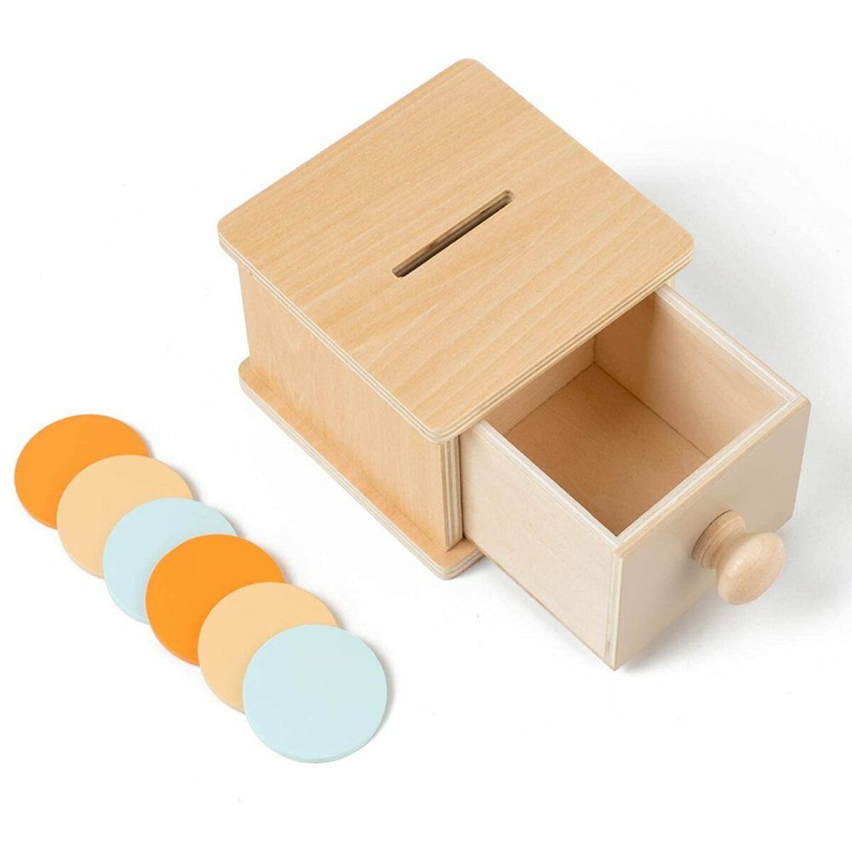 Bild 4 von GelldG Lernspielzeug Montessori Münzkasten Holz Hand Auge Koordination Lernspielzeug