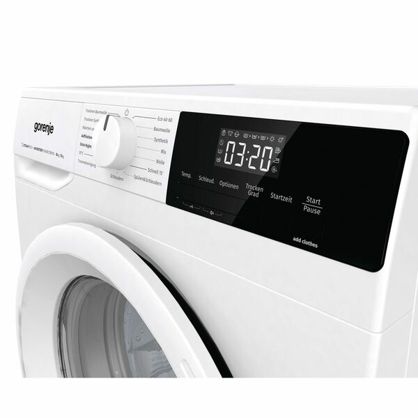 Bild 4 von GORENJE Waschtrockner W3D2A854ADPS/DE, 8,00 kg, 5,00 kg, 1400 U/min, 15 Programme, AquaStop, Kindersicherung