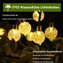 Bild 4 von Oneid LED Solarleuchte Solar Lichterkette aussen, warmweiß,50LED 7M/60LED 11M optional,Partys