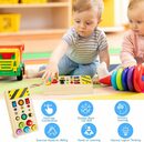 Bild 3 von autolock Lernspielzeug Montessori Spielzeug,Busy Board mit LED Lichtschalter, Activity Board Holzspielzeug,Sensorik Spielzeug für Kleinkinder
