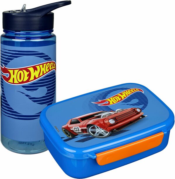 Bild 1 von Scooli Lunchbox Hot Wheels, Kunststoff, (Set, 2-tlg), Brotzeitdose & Trinkflasche