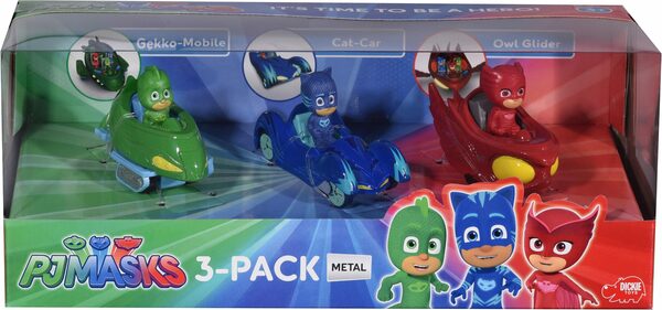 Bild 1 von Dickie Toys Spielzeug-Auto PJ Masks 3-Pack, (Set, 3-tlg)