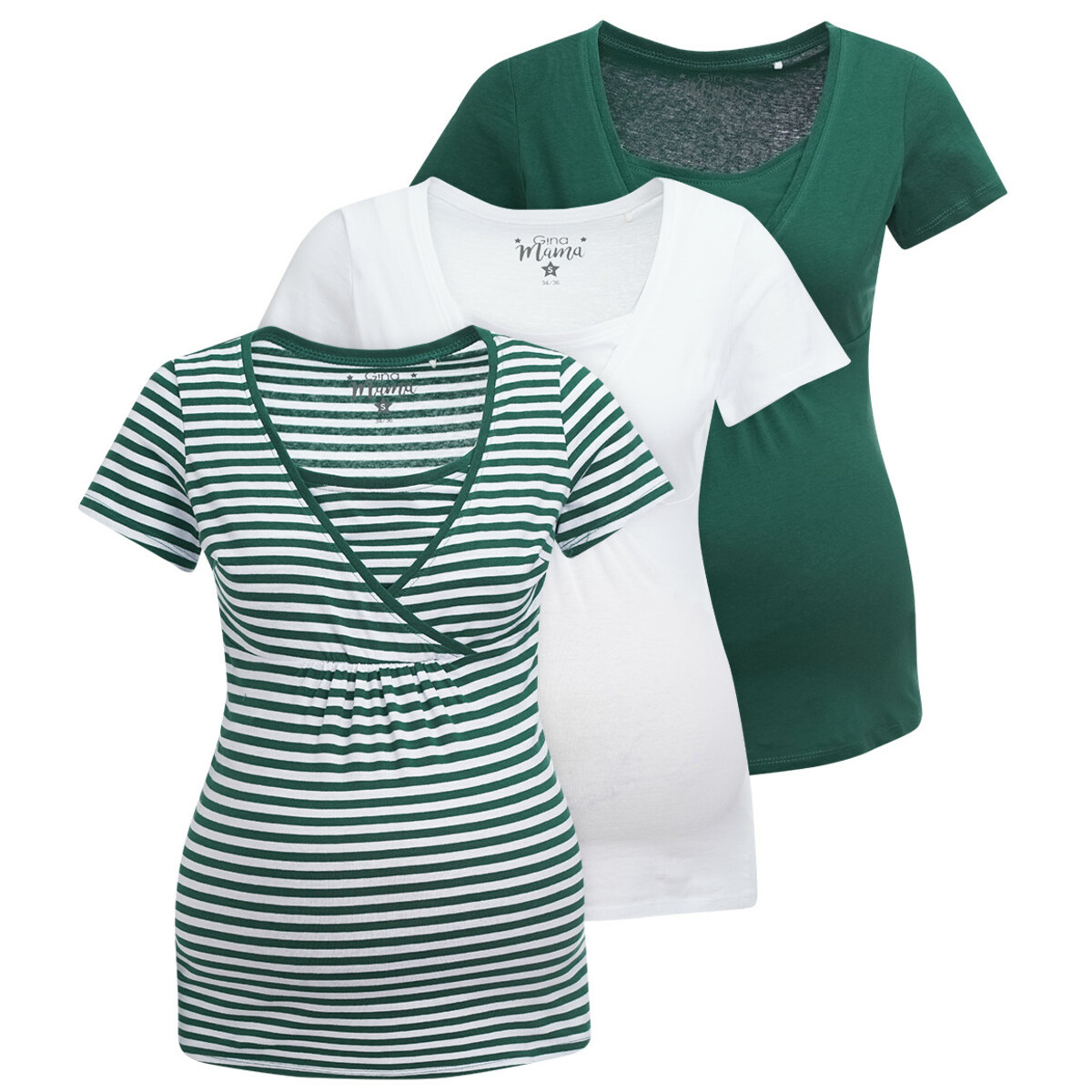 Bild 1 von 3 Damen Umstands-T-Shirts aus Bio-Baumwolle