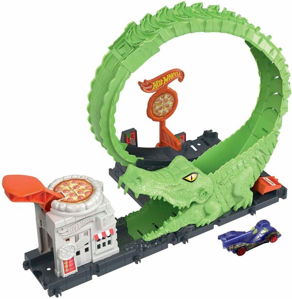 Bild 1 von Hot Wheels Spiel-Gebäude City Nemesis Gator Pizza Shop