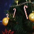 Bild 4 von Xuigort Christbaumschmuck Zuckerstangen - Anhänger, Weihnachtsbaumschmuck Weihnachtskugeln - Rot (6-tlg)
