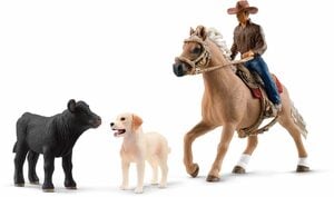 Schleich® Spielfigur FARM WORLD, Westernreiten (42578)