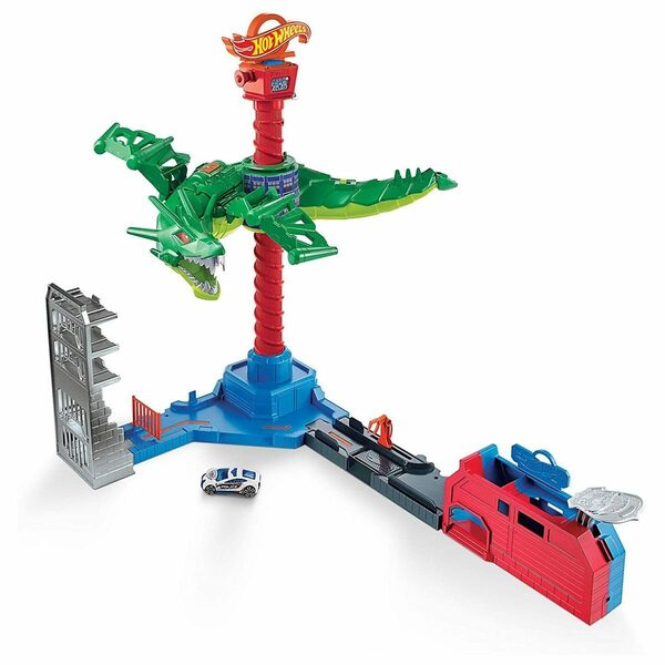 Bild 3 von Mattel® Spielzeug-Auto Mattel GJL13 - Hot Wheels - Spielset, City Air Attack, Dragon