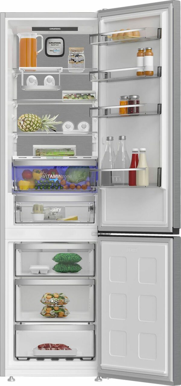 Bild 3 von Grundig Kühl-/Gefrierkombination GKPN 66940 LXPW 7282346903, 203,5 cm hoch, 59,5 cm breit