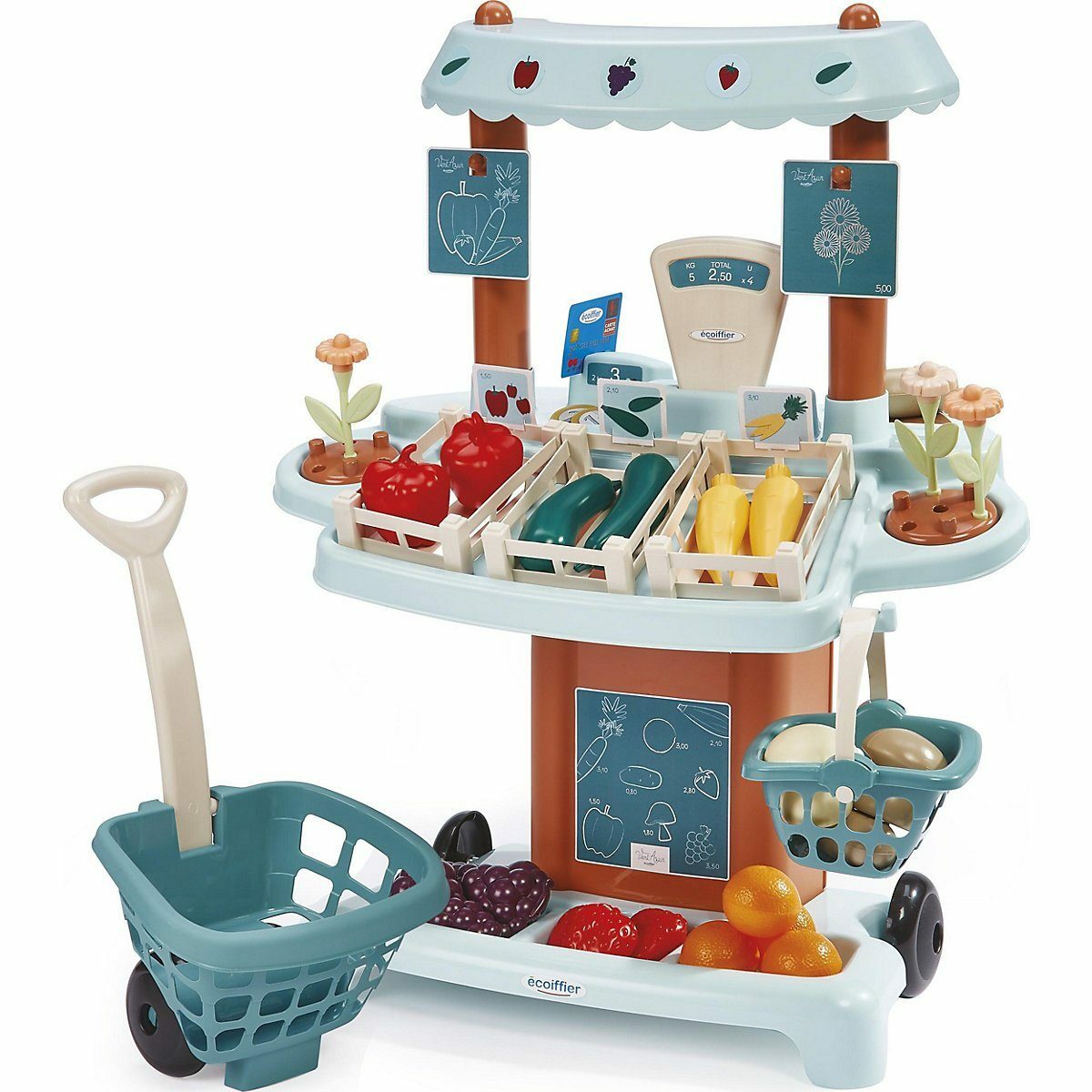 Bild 1 von Ecoiffier Kaufladen Vert Azur: Marktstand 41-tlg.