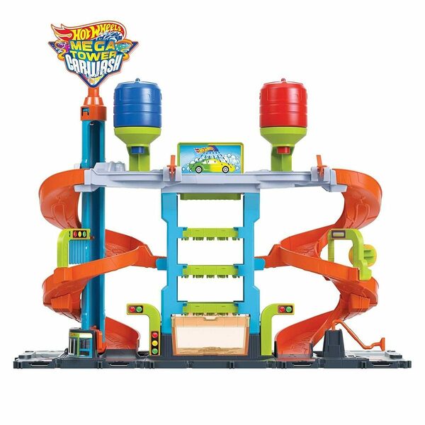 Bild 3 von Mattel® Spielzeug-Auto Mattel HDP05 - Hot Wheels - City - Color Shifters - Mega Tower Auto-Waschanlag, inkl. Fahrzeug mit Farbwechsel-Effekt